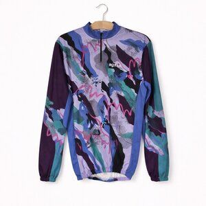 AGU | Pink, Blue & Purple Cycling Quarter Zip Jacket – Women’s (Fits Large/XL